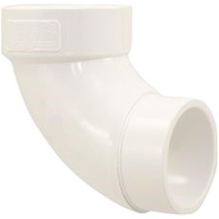 MUELLER INDUSTRIES MUELLER INDUSTRIES 92453 DWV PVC 0.25 Bend Street Elbow; 3 in. 92453